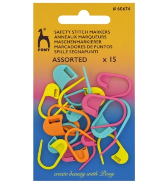 Pony safety stitch markers