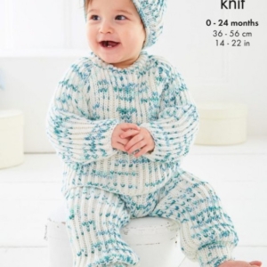 King Cole Baby Set Knitting Pattern 6538