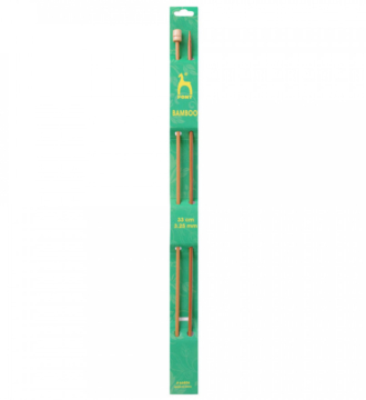 Pony Bamboo Single Pointed Knitting Pins 33cm