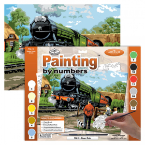 Adult Paint By Numbers Steam Train