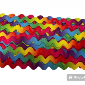 Rainbow Ric Rac Braid (Per Metre)