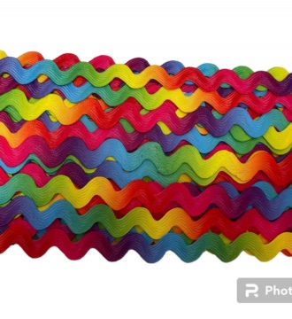 Rainbow Ric Rac Braid (Per Metre)