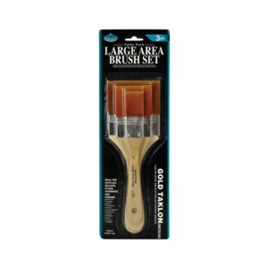 Royal & Langnickel Large Area Brush Set - Gold Taklon (Medium)
