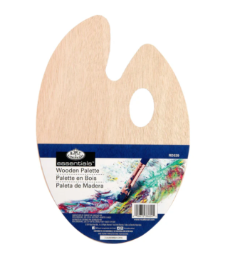 Royal & Langnickel Essentials Small Wooden Paint Palette