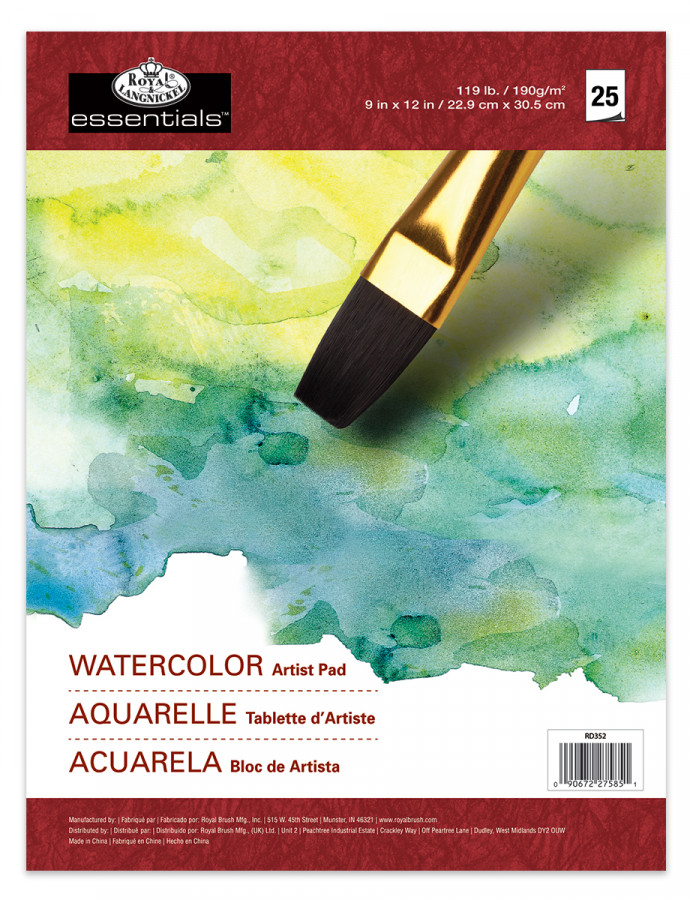 Essentials Watercolour Paper Pad 9" x 12"