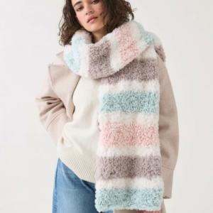 Sirdar Sweet Stripes Scarf Knitting Pattern