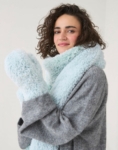 Sirdar Scarf & Mittens Knitting Pattern