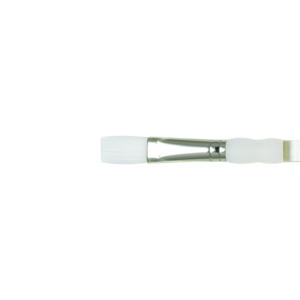 Royal Brush Soft Grip White Taklon Brush - Flat