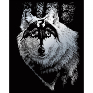 Royal & Langnickel Engraving Art  Silver  Dragon Wolf