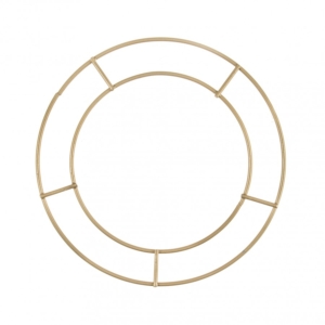 Gold Wire Wreath Base