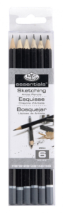 Royal & Langnickel Essentials 6 Sketching Pencils