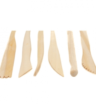 Clay Modelling Tools Wooden Pk 6