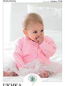 UK Hand Knitting Baby Bolero Knitting Pattern UKHKA114