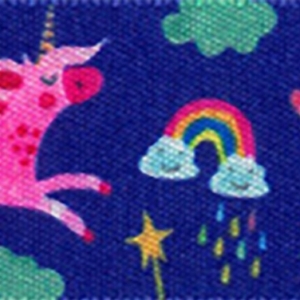 Childrens Unicorn Ribbon 25mm (W) per metre