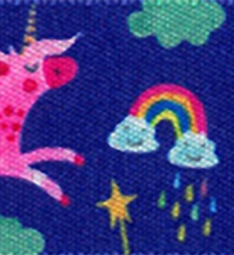 Childrens Unicorn Ribbon 25mm (W) per metre