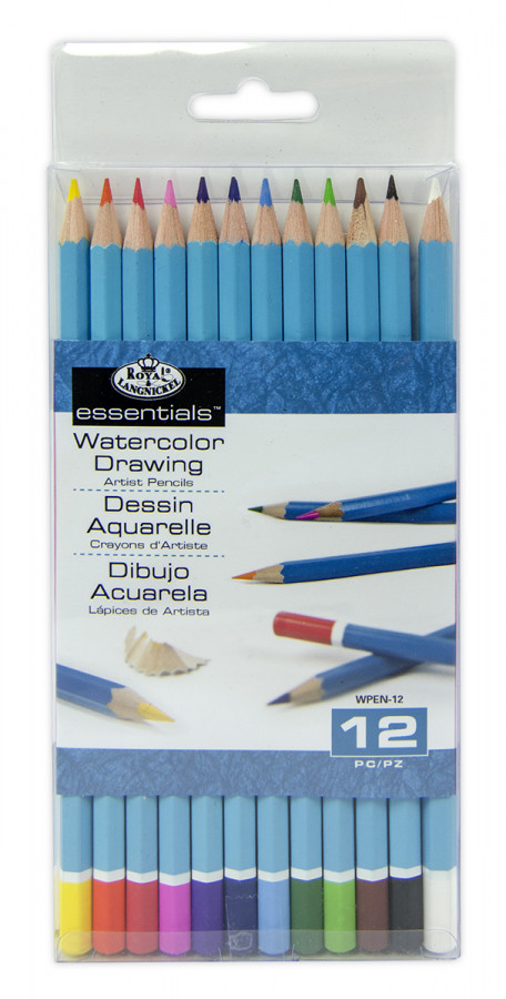 Royal & Langnickel Essentials 12 Watercolour Drawing Pencils