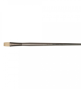 Zen™ White Bristle Flat Brush (Long Handle)