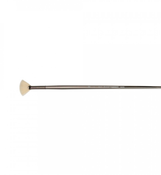 Zen™ White Bristle Fan Brush (Long Handle)