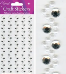 Stickers Eleganza Diamante/Pearl Wave x 5 Strips