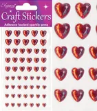 Eleganza Red Diamante Hearts