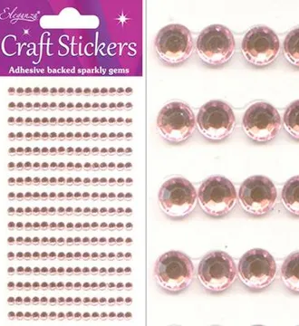 Eleganza Craft Stickers Diamante Green 4mm