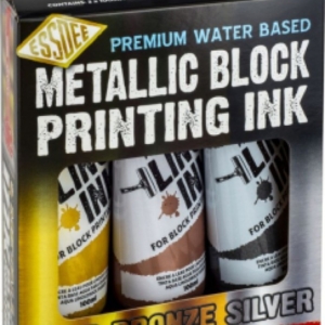 Block Printing Ink Metallic Set