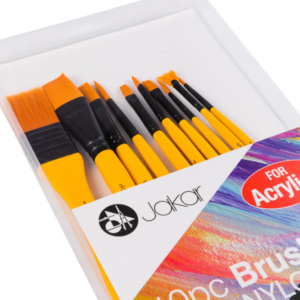 Jakar 10pc Brush Set for Acrylics