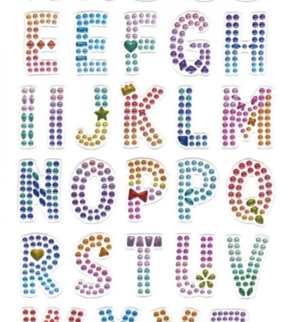 Crystal Alphabet Upper Case