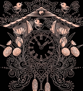 Sequin Art - Art Foil Cuckoo Clock