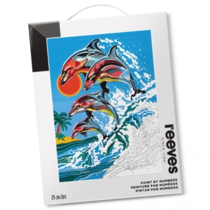 Reeves Paint by Numbers - Playful Dolphins