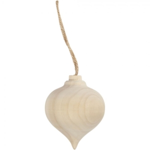 Wooden Christmas Drop 5.5cm