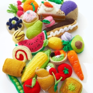 King Cole Treat Street Knitted Food Pattern Book 1