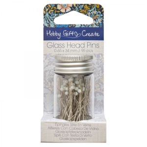 Glass Head Pins - 95pieces