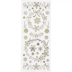 Gold Christmas Stickers