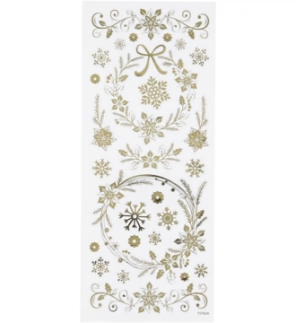 Gold Christmas Stickers