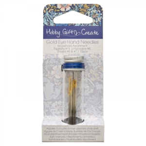 Hand Needles: Gold Eye: Household Assorted: 10 Pieces