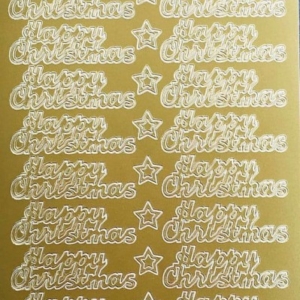 Christmas Stickers Peel Off On A Sheet