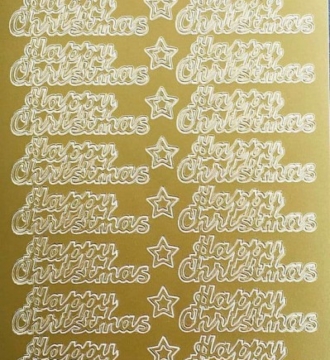 Christmas Stickers Peel Off On A Sheet