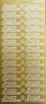 Christmas Stickers Peel Off On A Sheet