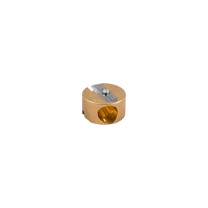Round Double Hole Brass Pencil Sharpener
