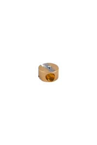 Round Double Hole Brass Pencil Sharpener