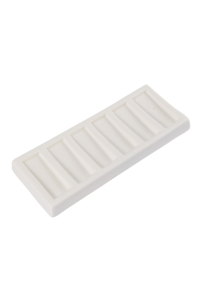 Porcelain Rectangular Slanted Well Painting Palette
