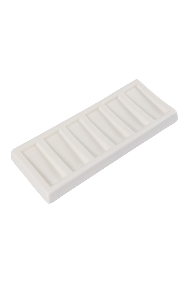 Porcelain Rectangular Slanted Well Painting Palette