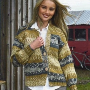 James C Brett Ladies Cardigan Pattern JB915