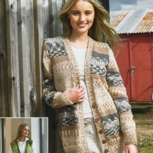 James C Brett Ladies Cardigan & Waistcoat Pattern JB917