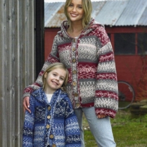 James C Brett Ladies & Girls Cardigan Patterns JB918