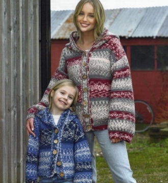 James C Brett Ladies & Girls Cardigan Patterns JB918