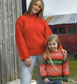 James C Brett Ladies & Girls Sweater Patterns JB919