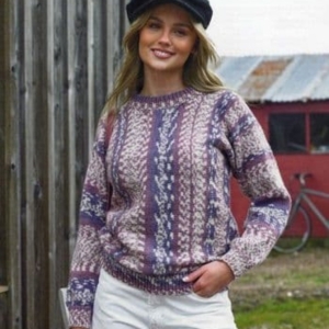 James C Brett Ladies Sweater Pattern JB914
