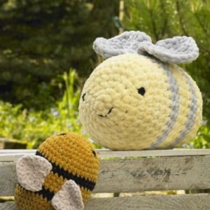 James C Brett Crochet Pattern JB936 Bonnie & Brucie Bumble Bees
